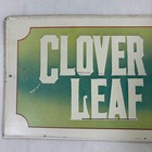 Vintage Clover Leaf Ammonia Borax Soap Metal Advertising Sign 1974 Heilner Usa
