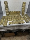 Antique Cornice Brass Trim Molding Heavy Repousse 4 5 X 208 In  Original 