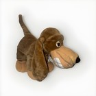 Tonka Vintage 1990 Pooch Patrol Brown Hound Dog Teeth Showing Plush Stuffed Dog