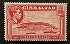 Travelstamps  1938 Gibraltar Stamps Sg 123 - 14 Perf Kgvi Three Half Pence Mogh