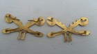 Matched Pair Model 1895 11 Th Us Cavalry Officer Regulation Collar Insignias