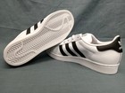 Adidas Originals Superstar J Sneakers White Black Gold Boys Size 4 New No Box 