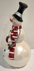 Pier 1 Snowman Figurine Red Scarf Metal Arms 10 5  Holiday Decor Sku 2479339