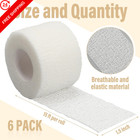 Outus 6 Rolls 1 5 Inch Width Hockey Grip Tape 30 Yd Self Adhesive Ice White