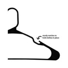Mainstays Plastic Notched Clothing Hangers  50 Pack  Black