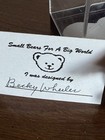 Christopher Boy Bear W puppy Dog World Mini Bears  2    Designer Becky Wheeler Nib
