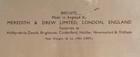 Queen Elizabeth 11 coronation Biscuit Tin 1953 By Meredith   Drew In Excellent