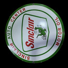 Sinclair Motor Oil Porcelain Enamel Sign 30 Inches Double Sided