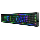 Led Sign 40 x8  Scrolling Message Display Board Rgb 7-color Programmable Board