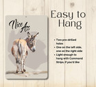 Donkey Bathroom Sign Nice Ass Bath Sign Wall Art Decor Metal Tin Plaque Decor