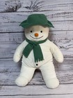 Rare Vintage Eden Snowman 20 Inch Tall Raymond Briggs W green Hat   Scarf
