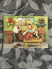 1966 Disney Pinocchio 3d Lenticular Postcard     Wdp Japan     Vintage