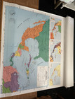 Nystrom Pull Down Vintage Multi Map Western Hemisphere