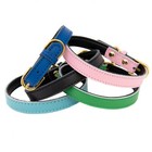 100  Genuine Leather Dog Pet Collar Soft Padded Comfortable Adjustable Quality