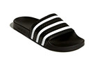 New Adidas Originals Men s Adilette Trefoil Slides  size 12   280647 Black