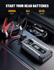 Arrancador Bater  a Coche 6000a 12v Port  til Para Gas Di  sel Con Luz Led  Nuevo