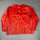 Vintage Mizuno Polyurethane Shirt Jacket Mens Medium Henley Baseball Usa Made