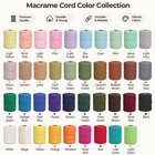 Cotton Macrame Cord 3mm 328 Yards Natural Craft Rope For Plant Hangers