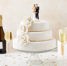 Funny Wedding Cake Topper  Bride Tied Up Groom Couple Figurine  2 6 X 4 6 X 2 3 