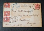 Ext Rare Netherlands To Usa 1906 Post Card With Usa    postage Due    Cancel   Stamp