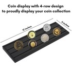 Americanflat 12x4 Challenge Coin Display - Black