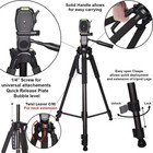 72  Professional Heavy Duty Aluminum Tripod With Pan Head For Dslr Camera