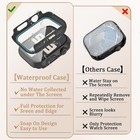 2-pack Waterproof Case For Apple Watch Se 3  2025   2nd Gen Series  44mm  Black 