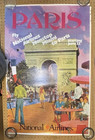 Paris  National Airlines Promo Poster  Approx  27-7 8 X42  1970 s
