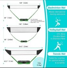 Portable Badminton Set volleyball Set tennis Set With Storage Base