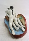 Antique 19thc Wucai Chinese Porcelain Erotic Figure Male   Female