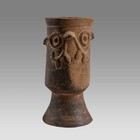 Authentic Pre-columbian Toltec Owl Vessel 800ce Ex  Arte Primitivo 8  With Coa