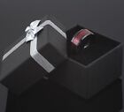 8mm Black Tungsten Carbide Men s Ring Red Celtic Dragon Wedding Band