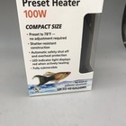 Aqueon Preset Aquarium Heater 100 Watts  Compact Size  Up To 40 Gallons New