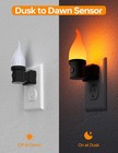 Christmas Night Light Plug Into Wall  Flickering Flame Night Light Plug With    