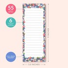 6-pack Magnetic Grocery List For Fridge  floral  - 3 5    X 9    Memo Notepad For   