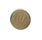 2013 Brazil - 10 Centavos - 572 - Bronze Plated Steel - 4 8g