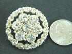 Lovely Lg Vtg Rhinestone Button Well Made Lots Of Sparkle 