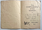Ww1  the London Division  Christmas Card 1917 Original  good 