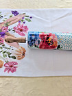 Pioneer Woman Spring Melody Ceramic Rolling Pin Retired Wood Handles Kitchen
