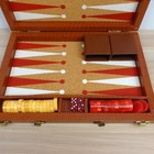 Vintage Bakelite Backgammon Board Game Butterscotch Cream Marbled Checkers Set