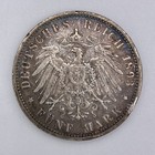 1893 A German Prussia 5 Mark World Silver Coin 90  Pure Low Mintage