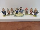 Rare Wade England Walt Disney Snow White With Seven Dwarfs Figurines Full Set 