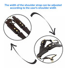 Saxophone Strap Leather Adjustable Saxophone Shoulder Strap Musical Accessories