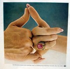 Linde Star Sapphire Jewelry Synthetic Stone Wishing Vtg 1967 Print Ad 10 X 14