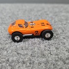 Vintage Aurora T-jet Tuff Ones Cheetah Orange No  1475 Solid Rivet Slot Car
