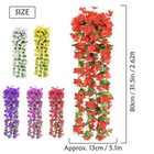 Artificial Fake Hanging Flowers Vine Plant Home Garden Indoor Outdoor Decor