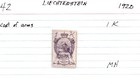 Liechtenstein Stamp Sc42 Mh 1920 1k Purple