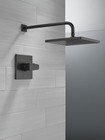 Delta Modern 14 Series Shower Trim Kit  Matte Black  Single Handle  no Valve 