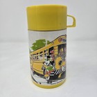 Vintage Mickey Mouse School Bus Stop By Aladdin Plastic Thermos