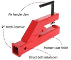 Receiver Hitch 2  Clamp On Trailer Tractor Bucket Mount Adapter For Deere Bobcat
